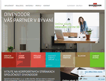 Tablet Screenshot of divendoor.sk
